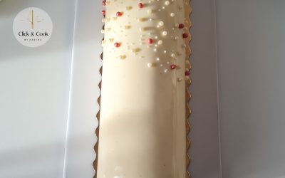 Bûche vanille framboise