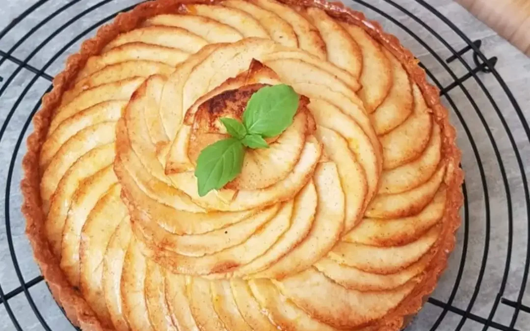 Tarte aux pommes et pépites de chocolat